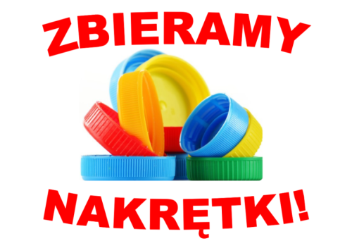 Zbiórka nakrętek plastikowych.