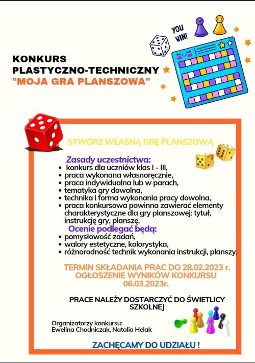 KONKURS - MOJA GRA PLANSZOWA