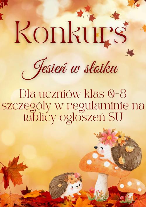 KONKURS JESIEŃ W SŁOIKU