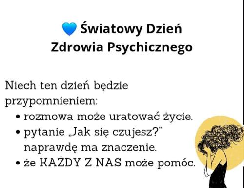 ŚWIATOWY DZIEŃ ZDROWIA PSYCHICZNEGO