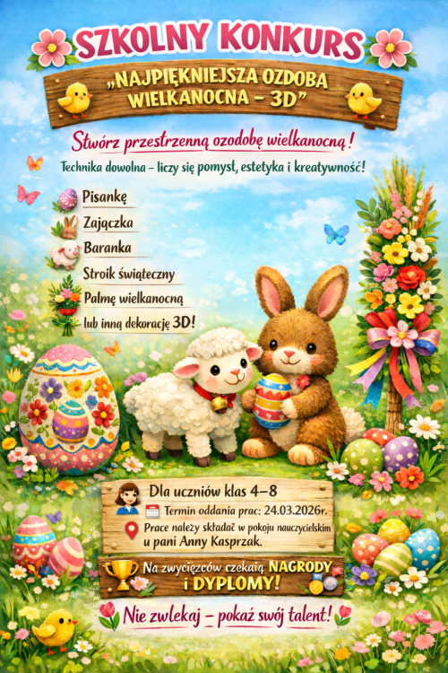 NAJPIĘKNIEJSZA OZDOBA WIELKANOCNA- FORMA PRZESTRZENNA