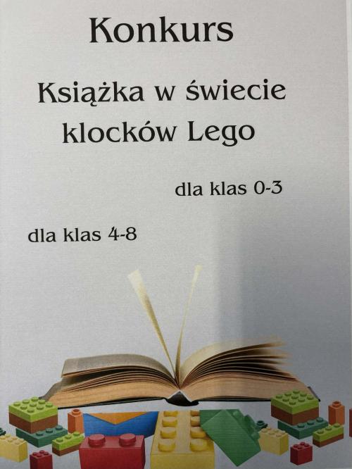 KONKURS ,,KSIĄŻKA W ŚWIECIE KLOCKÓW LEGO''